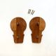 Handcrafted Acacia Wood Lion Cupboard Handles Set